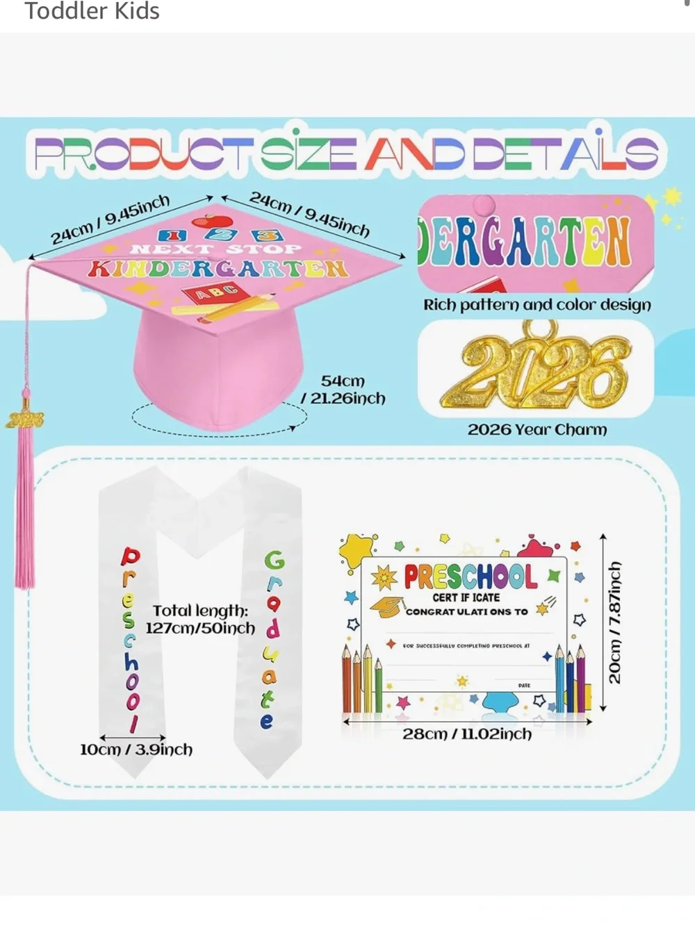 NWT Kindergarten Graduation Set